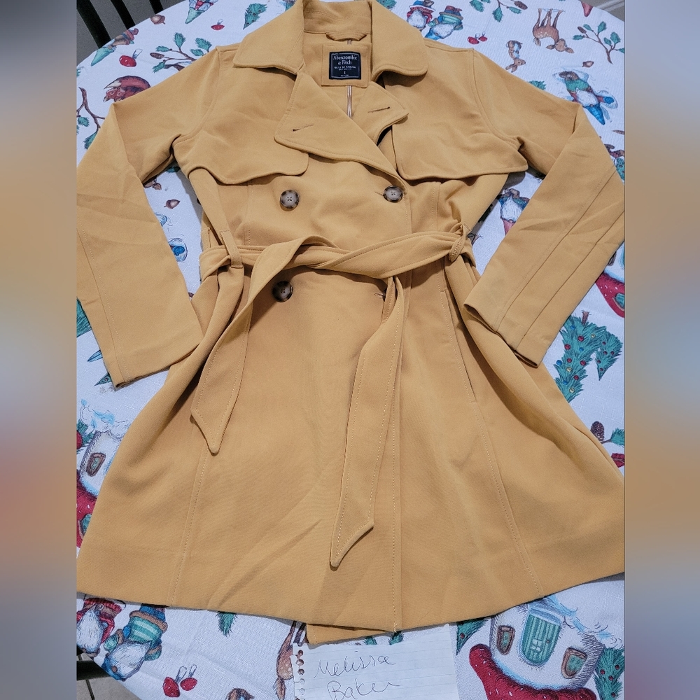 Abercrombie drapey trench coat